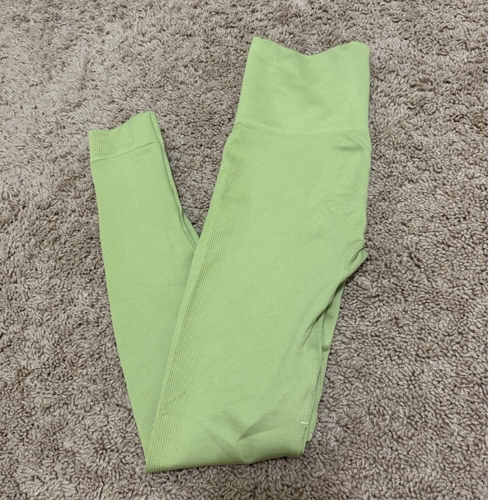set active lime green leggings xs